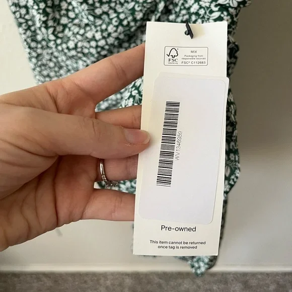 Veronica Beard Silk Marla Floral Ruffle Mini Dress in Green Women’s Size 0 - Picture 10 of 16